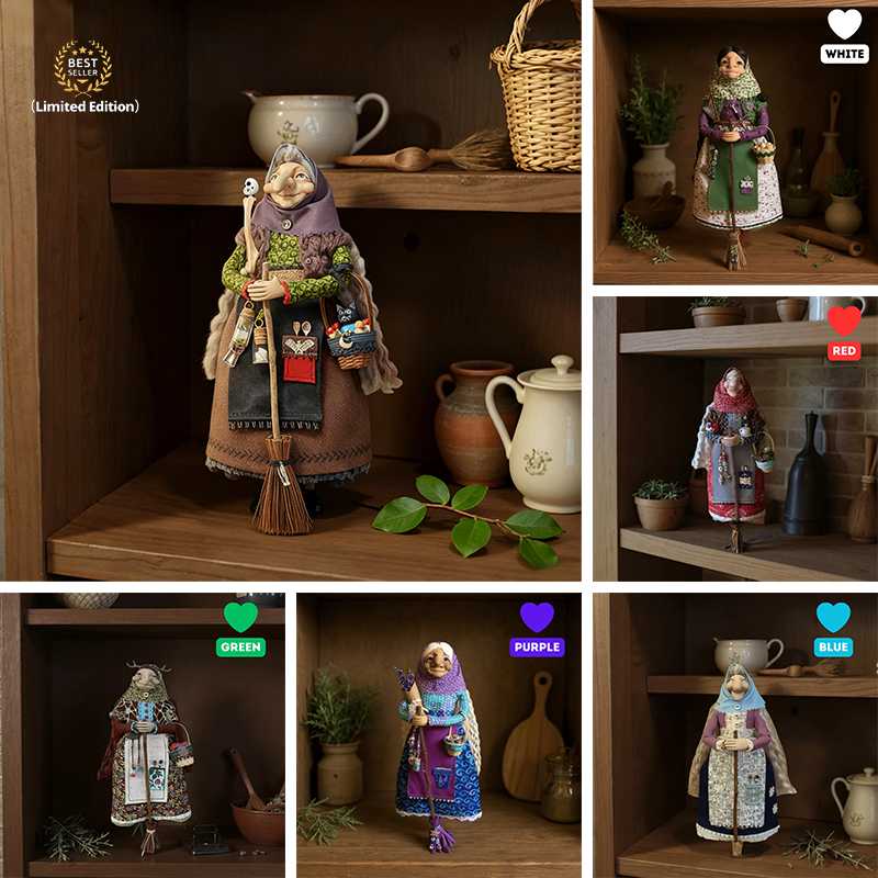 🧙‍♀️🧙Limited Edition – Only 100 Handmade Kitchen Witch Dolls Left! ✨